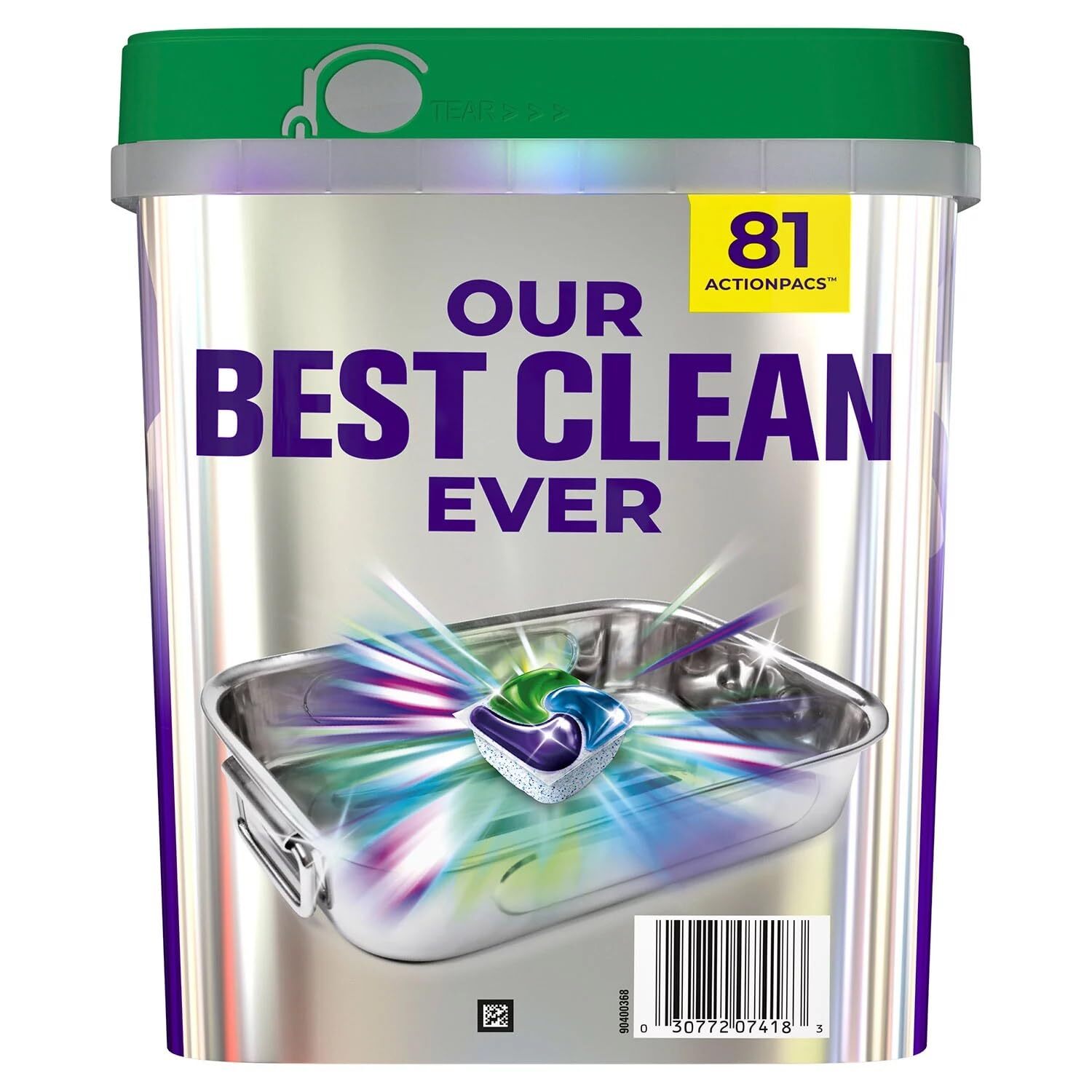 Cascade Platinum Plus ActionPacs Dishwasher Detergent Pods, Fresh Scent (81 Ct)