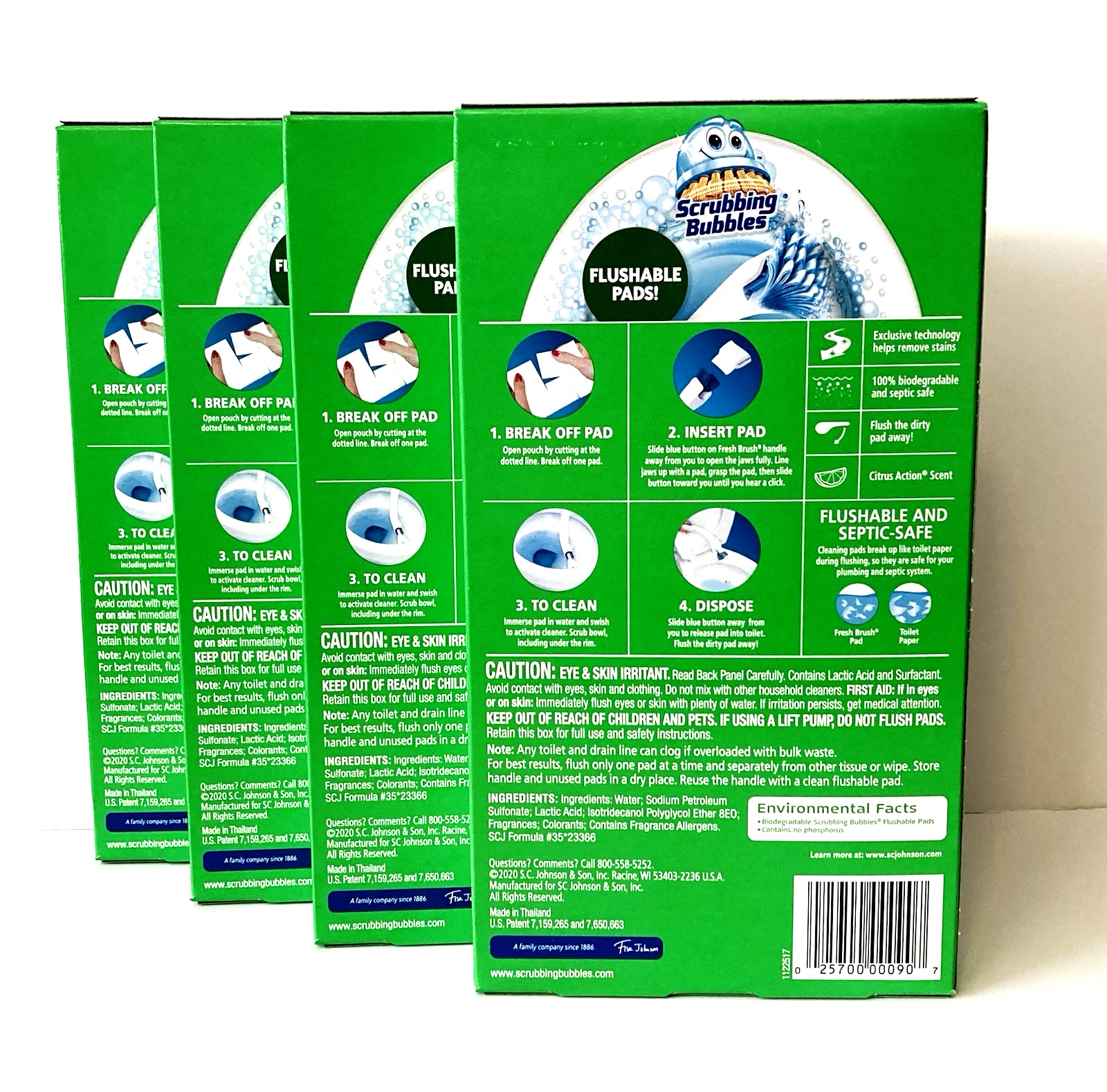 Scrubbing Bubbles Fresh Brush Refills for Toilet Cleaning System – Citrus – 40