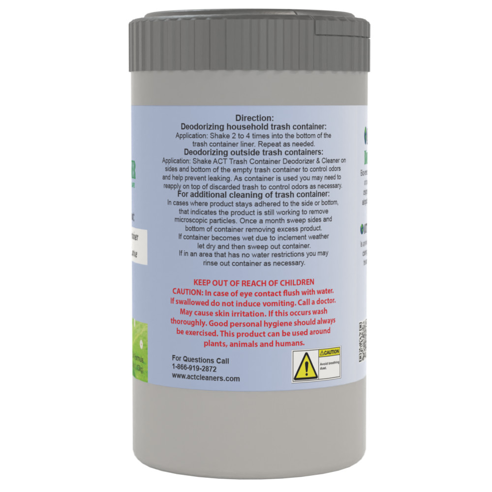 ACT Trash Container Cleaner and Deodorizer – Garbage Bin Deodorizer