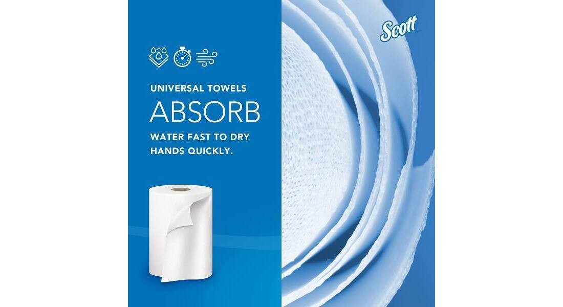 High Capacity Hard Roll Paper Towels White (1000 ft./Roll, 6 Paper Towel Rolls/C