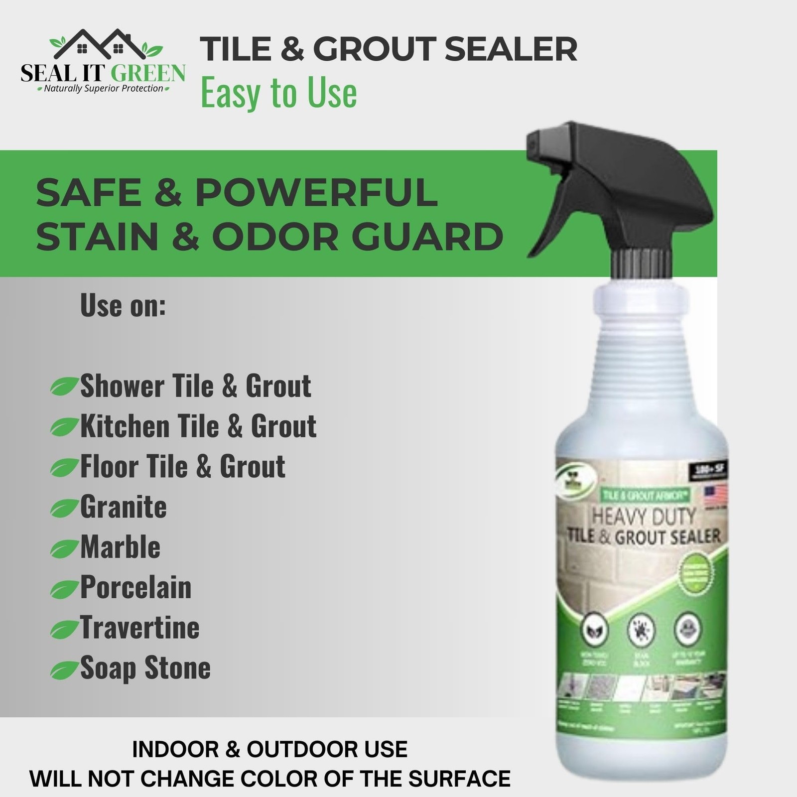 Xtreme-Heavy Duty Pro Strength Grout Sealer. Non Toxic-VOC Free & Odorless.Se…