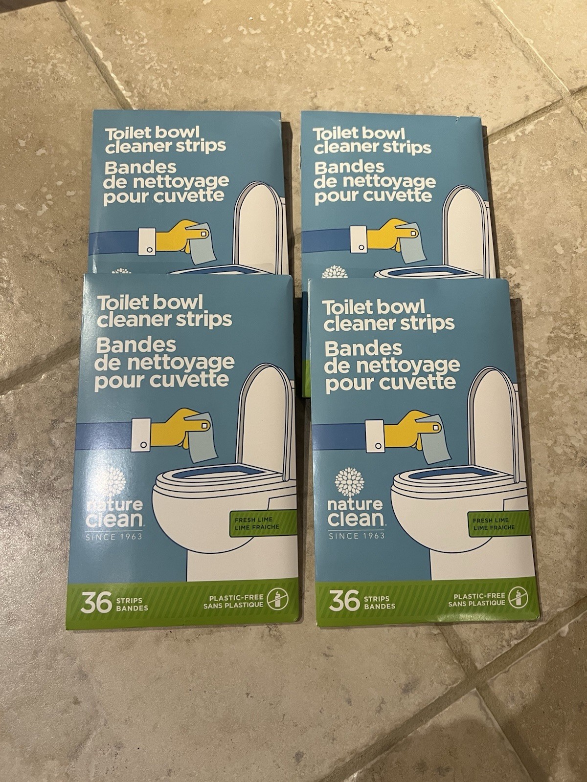 4 X Nature Clean Toilet Bowl Cleaner (36 Strips)