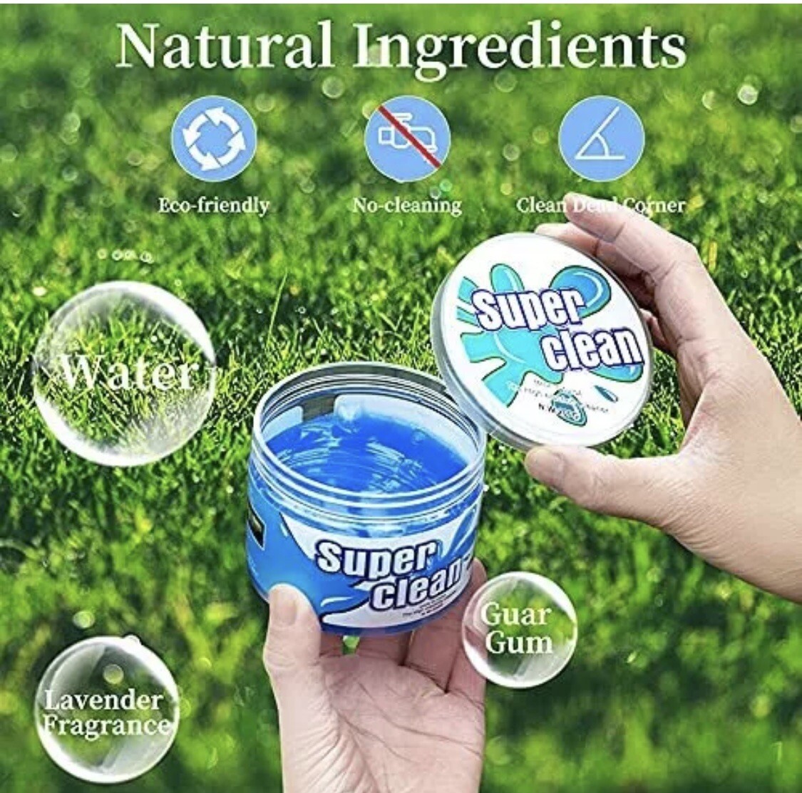 SUPER CLEAN MAGIC GEL Car & Auto Detailing, Keyboard Dust Cleaner Reusable