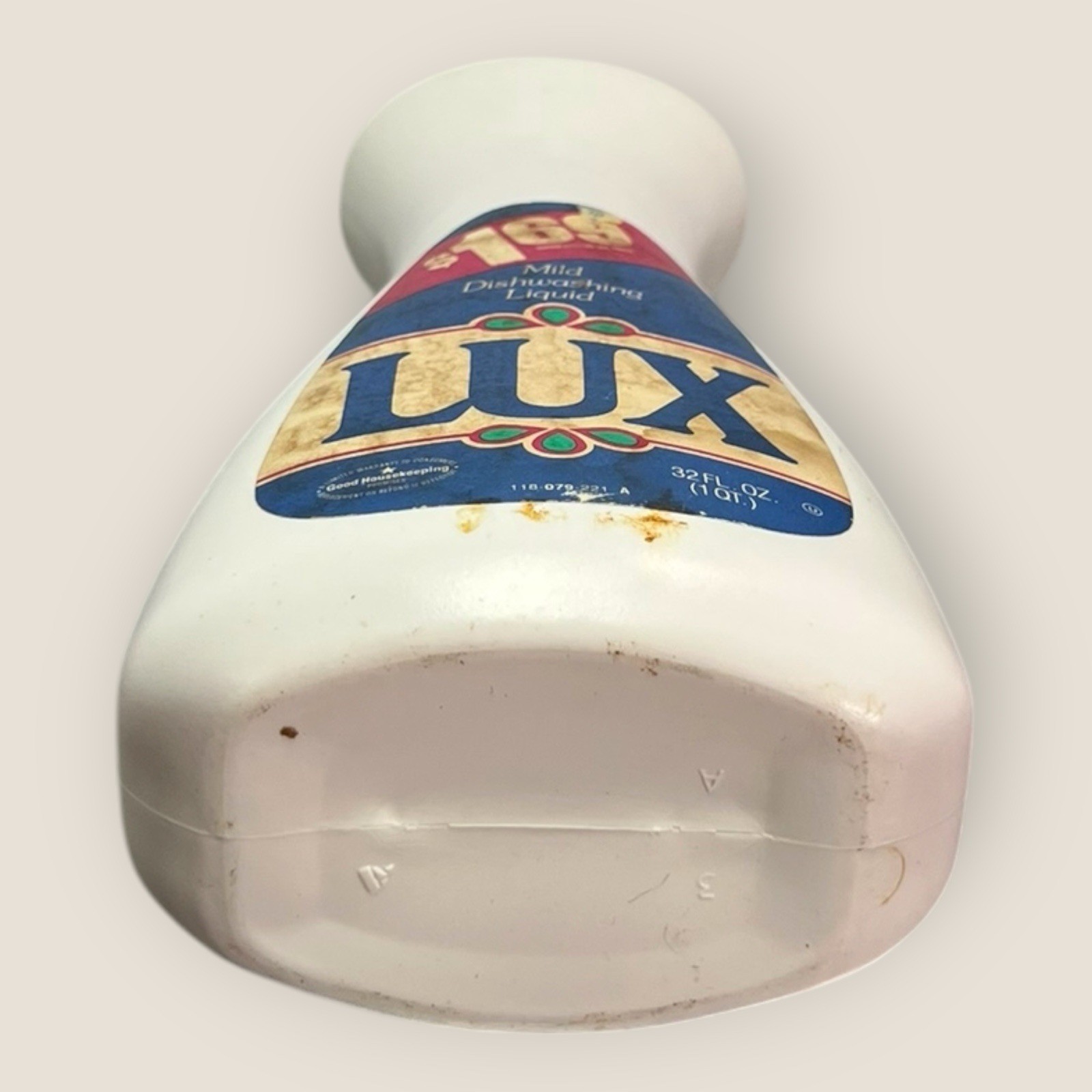 Vintage Lever Brothers LUX Mild Dishwashing Liquid 32oz 1980s Dishwash Soap
