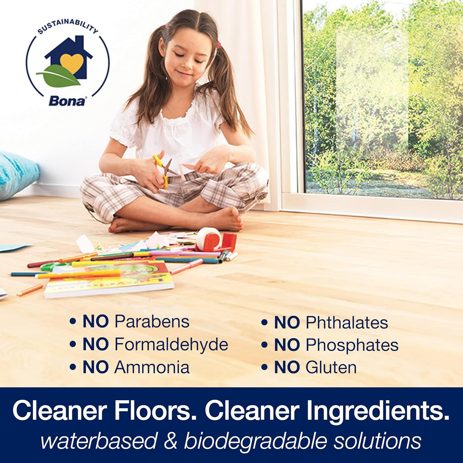 Hardwood Floor Cleaner Spray, Unscented, 22 Fl Oz