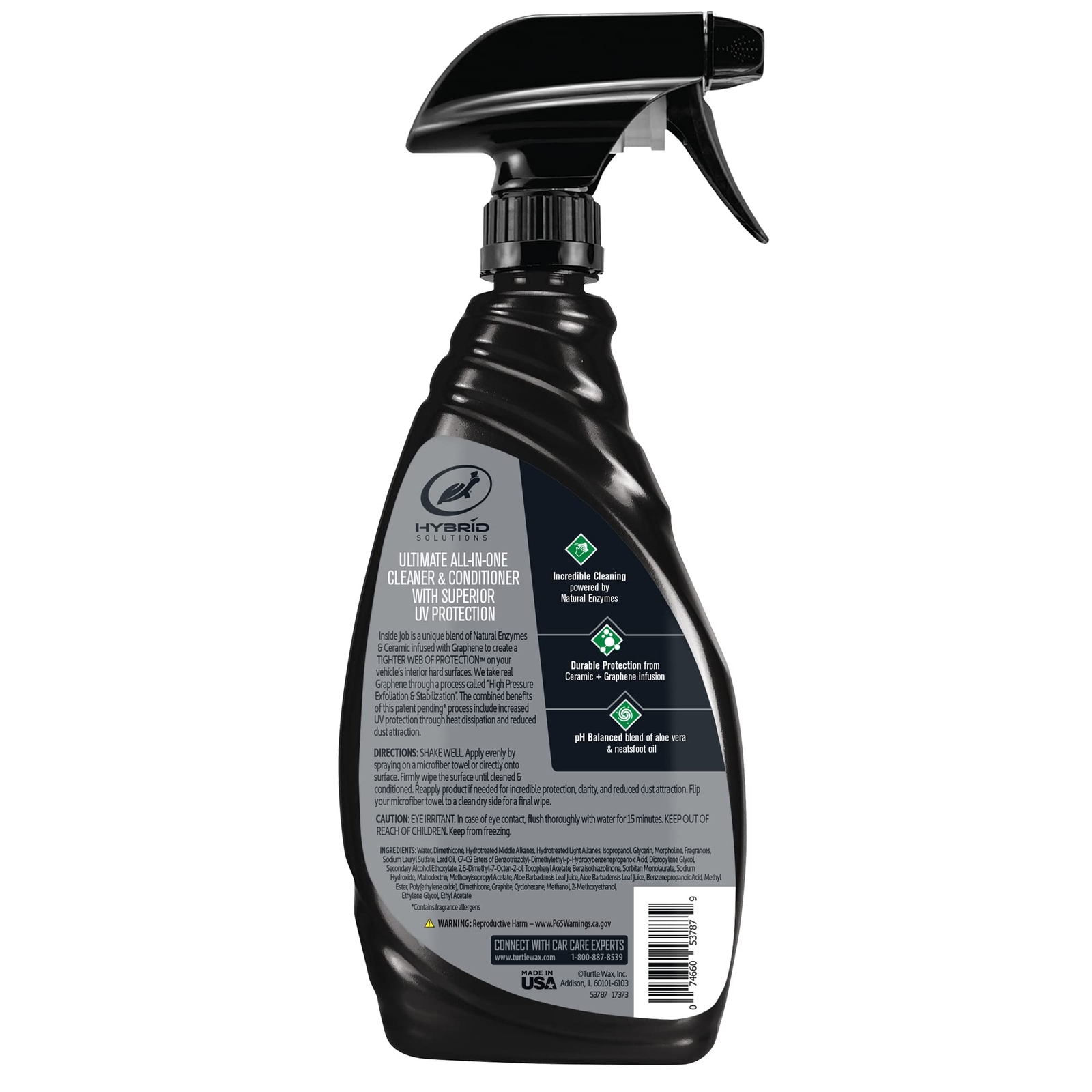 Turtle Wax 53787 Hybrid Solutions Ceramic Graphene Inside Job Interior Car