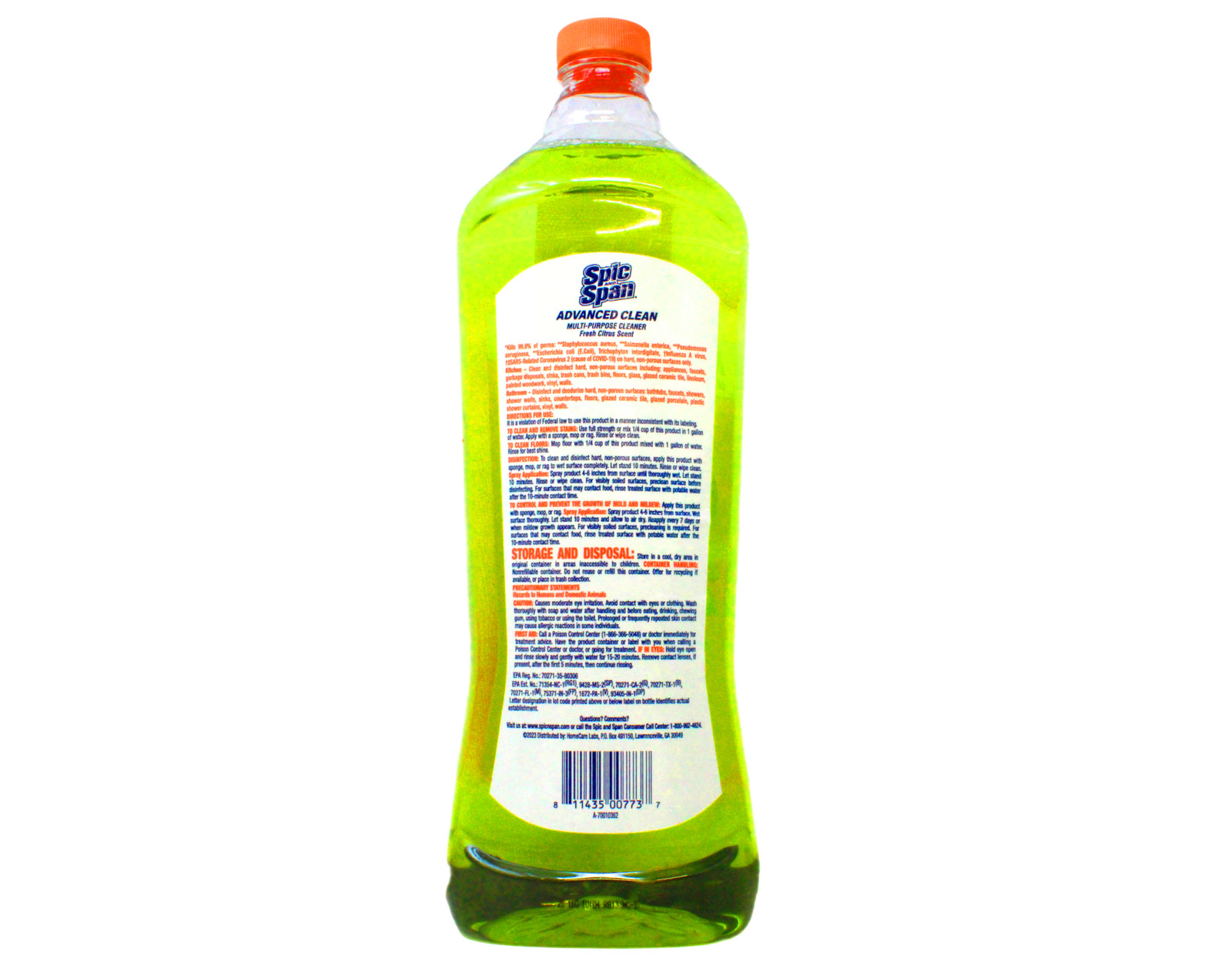 Spic and Span Citrus Multi-Surface Floor Cleaner 34 oz