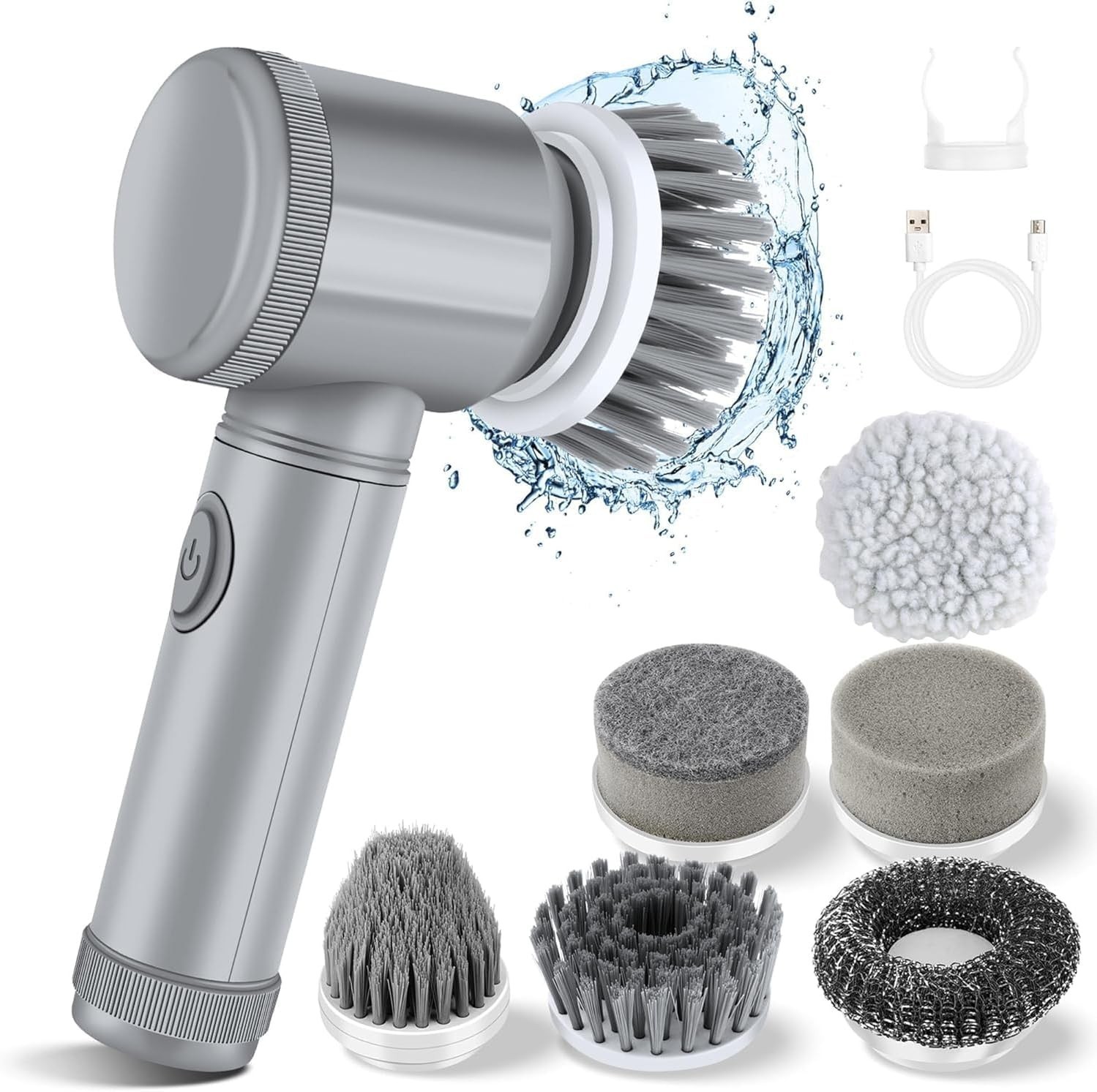 Electric Spin Scrubber – Shower Scrubber,Bathroom Scrubber Electric,for Clean…