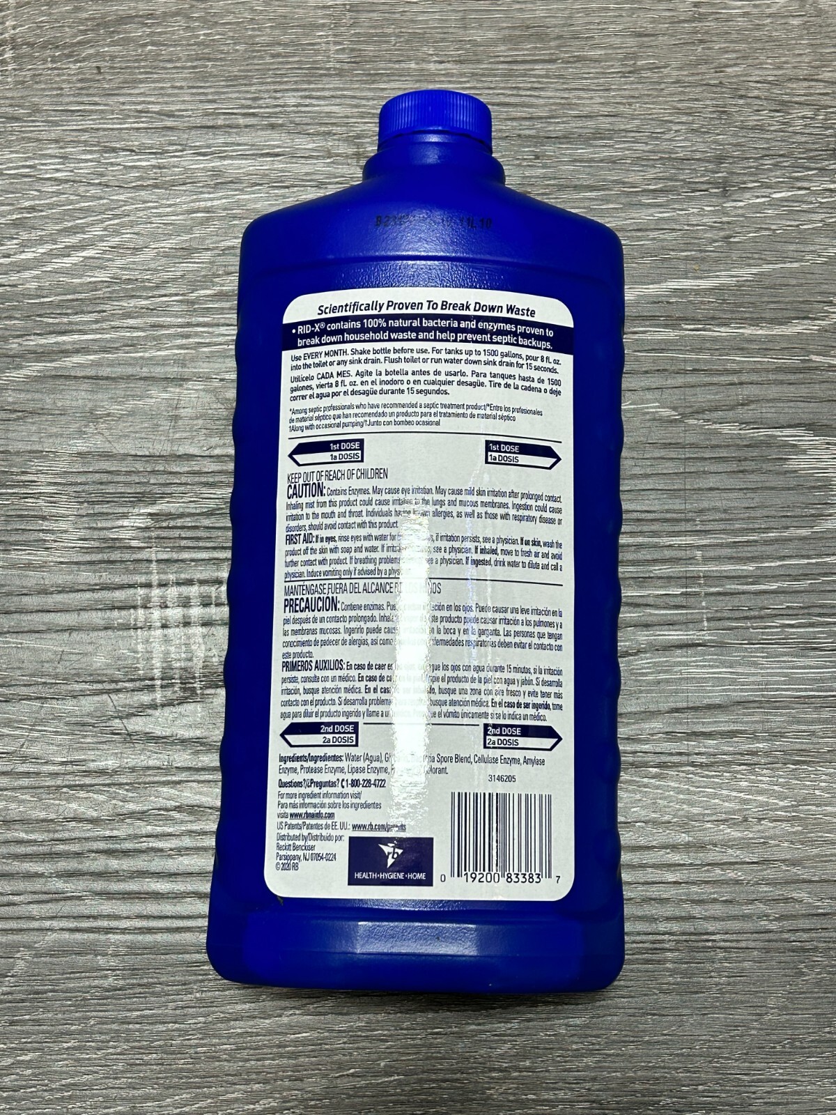 3 RID-X Septic Tank Treatment, 3 Month Supply Of Liquid, 24oz, 100% Biobased