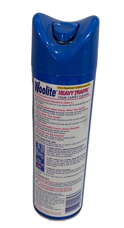 Vintage 2000 WOOLITE Foam Carpet Cleaner~Heavy Traffic~NOS 22oz~Use/Prop**READ**