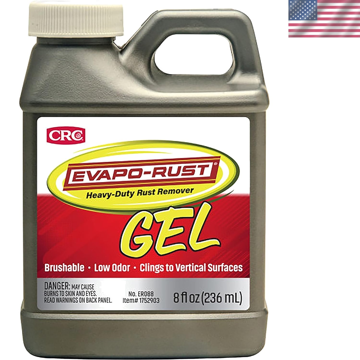 CRC Gel Rust Remover, 8 Oz – Restores Aluminum, Cast Iron, and Steel Surfaces