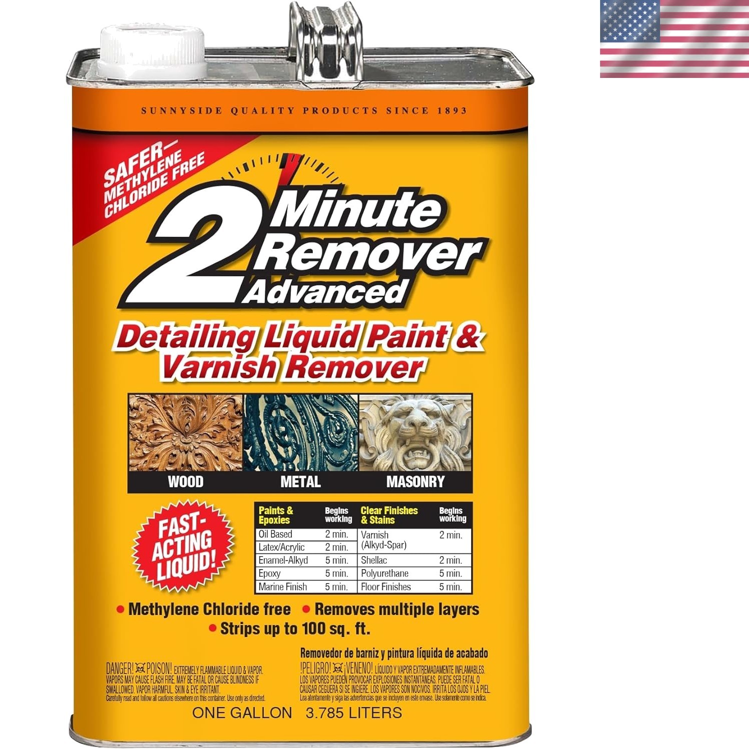 2 Minute Remover Advanced Paint & Varnish Remover, 1 Gallon – Liquid