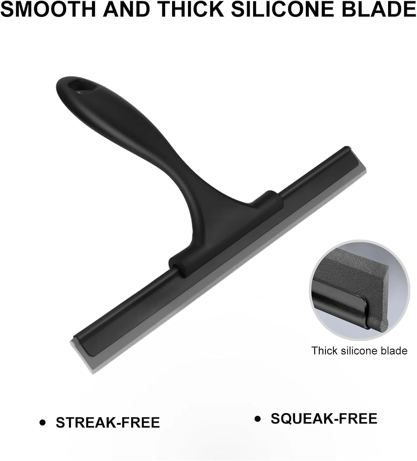 SetSail Squeegee for Shower Glass Door Stainless Steel Shower Squeegee for Glass