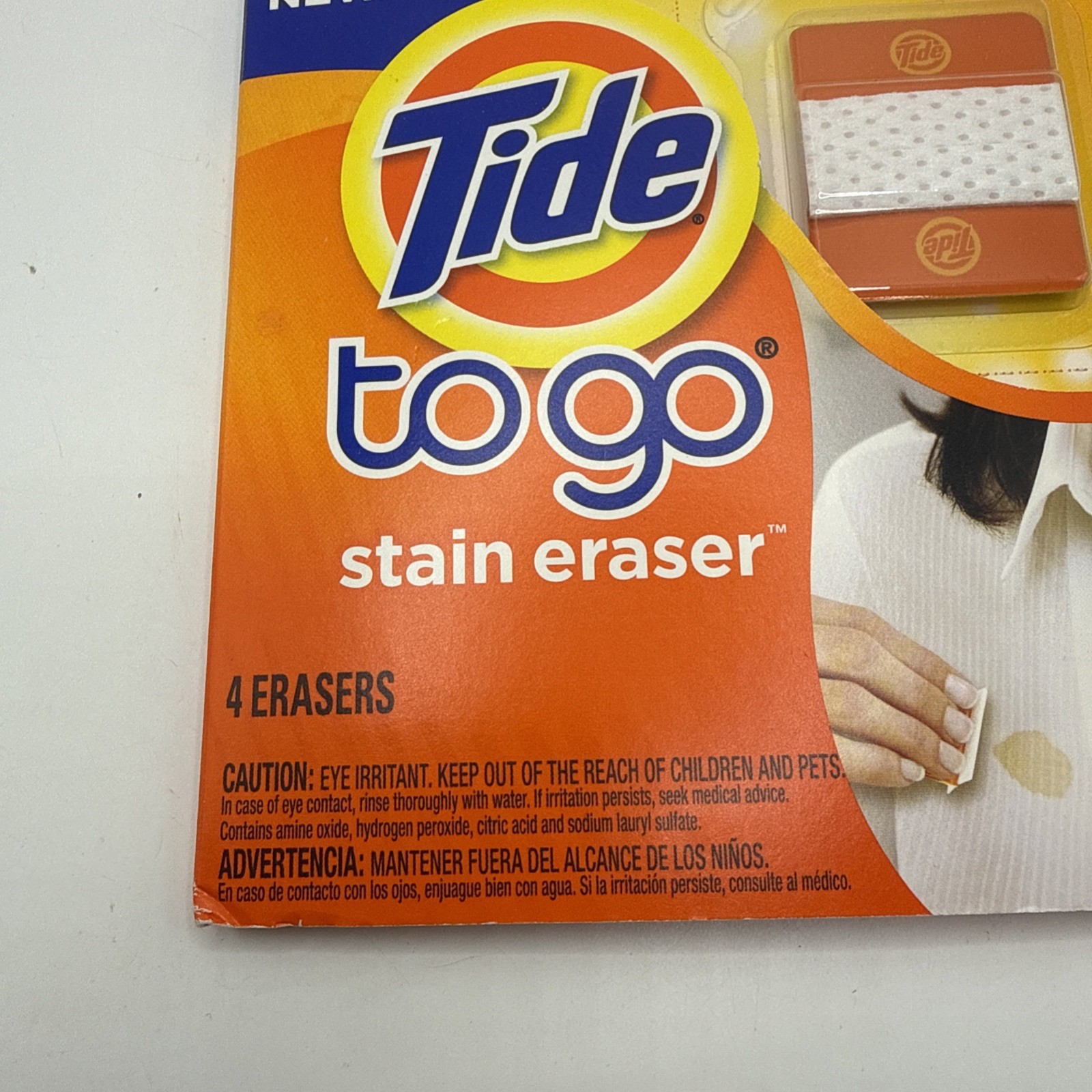 Tide To Go Stain Eraser Remover Pads 4 Pack Discontinued New Sealed P&G