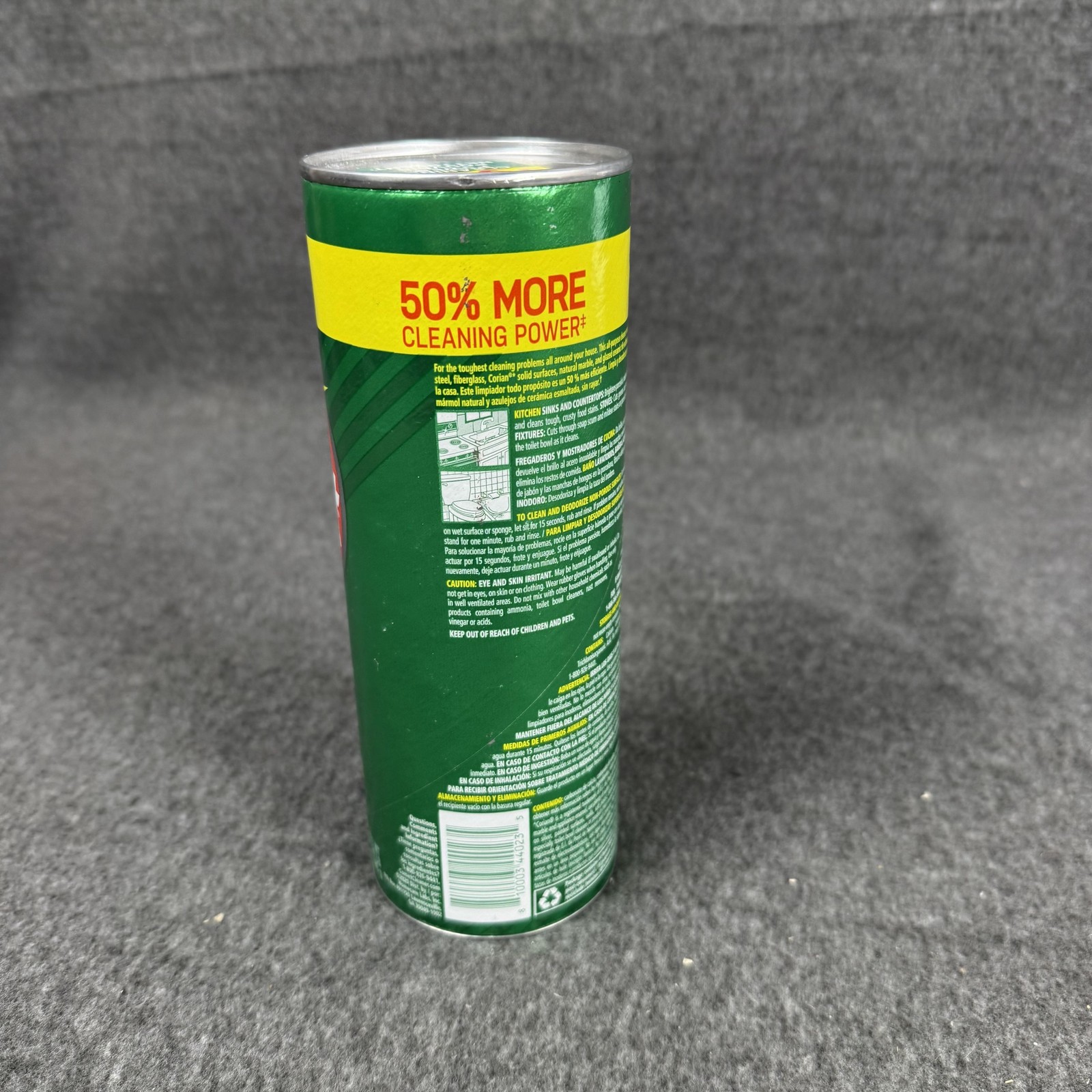 Comet With Bleach Cleanser Powder 21 Oz 50% More Cleaning Power Can Scratch Free