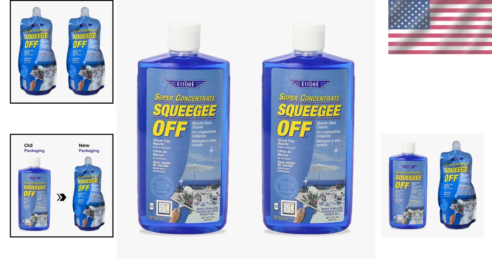 Concentrated Squeegee-Off Soap for Clean Windows, 16oz (2)