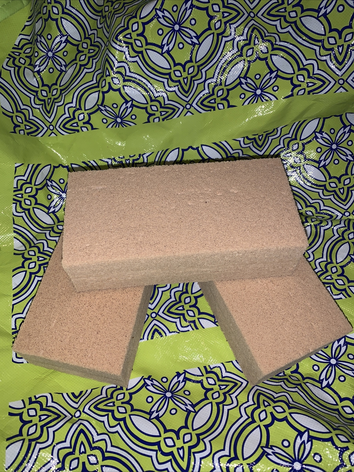 3 Dry Cleaning Sponge, 2.75”x5.75”x1.5” Cellular Foam Soot Dust Fire Damage New