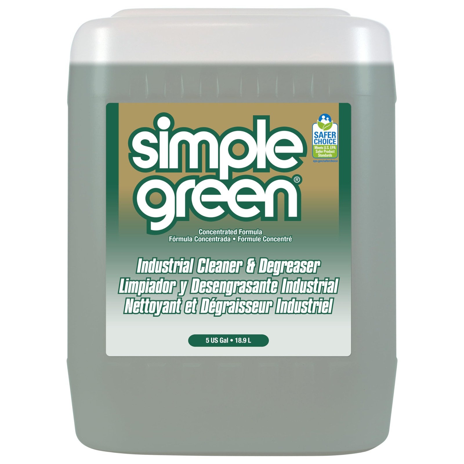 Simple Green, SMP13006, Industrial Cleaner/Degreaser, 1 / Each, White, 5 Gall…
