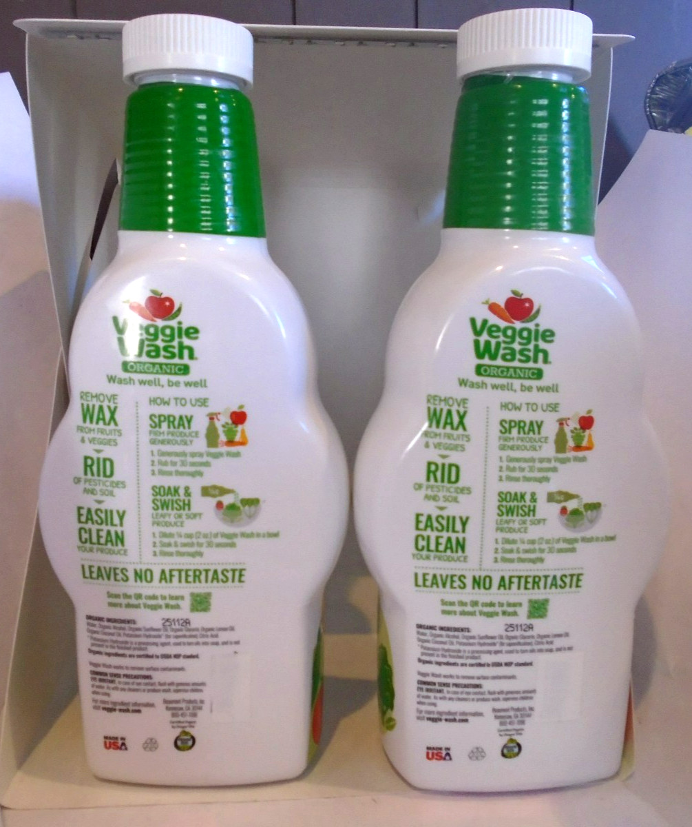 Veggie Wash Organic Fruit and Vegetable Wash Soaker, 32 Fluid Ounce 2-PACK