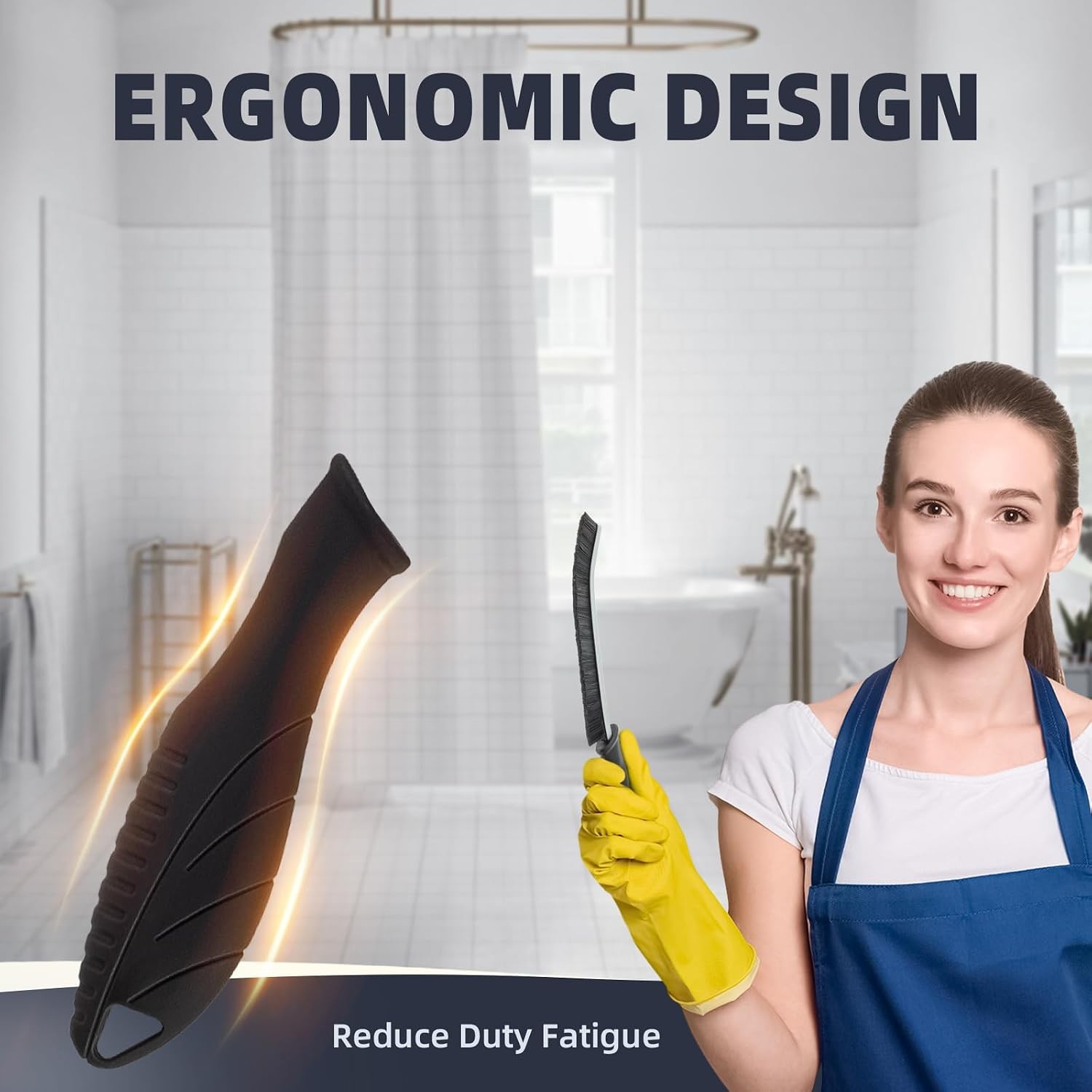 Hard Bristle Crevice Cleaning Brush – Home Cleaning Tools, Multi-Purpose Crevice