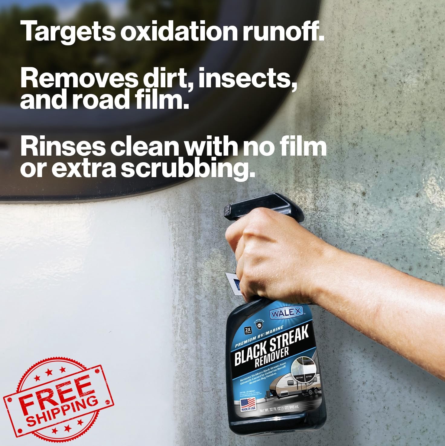 Walex RV Marine Black Streak Remover Exterior Cleaner 64 oz