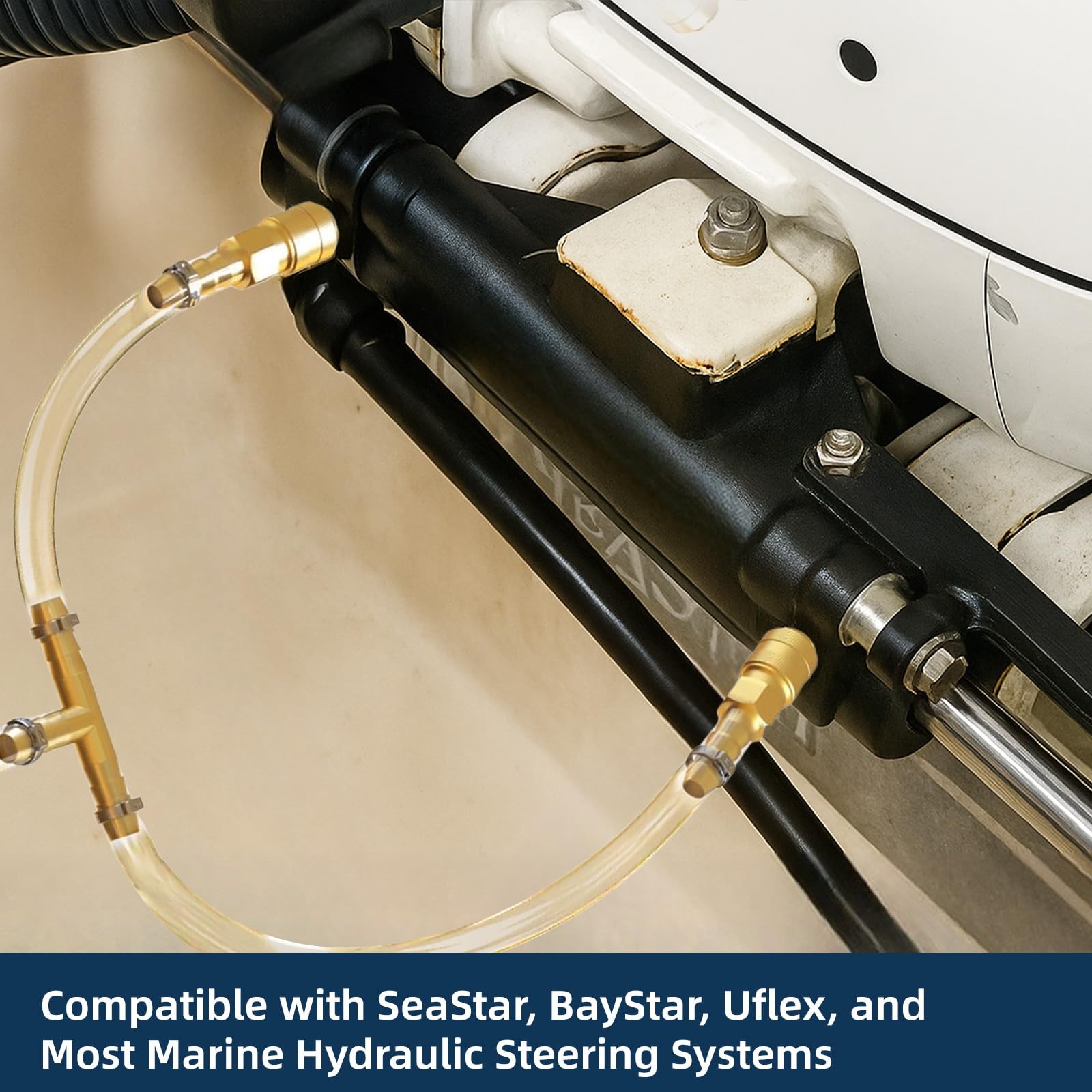 30“/ 76.2cm Hydraulic Steering Bleed Kit with Filler Hose–with SeaStar, BaySt…