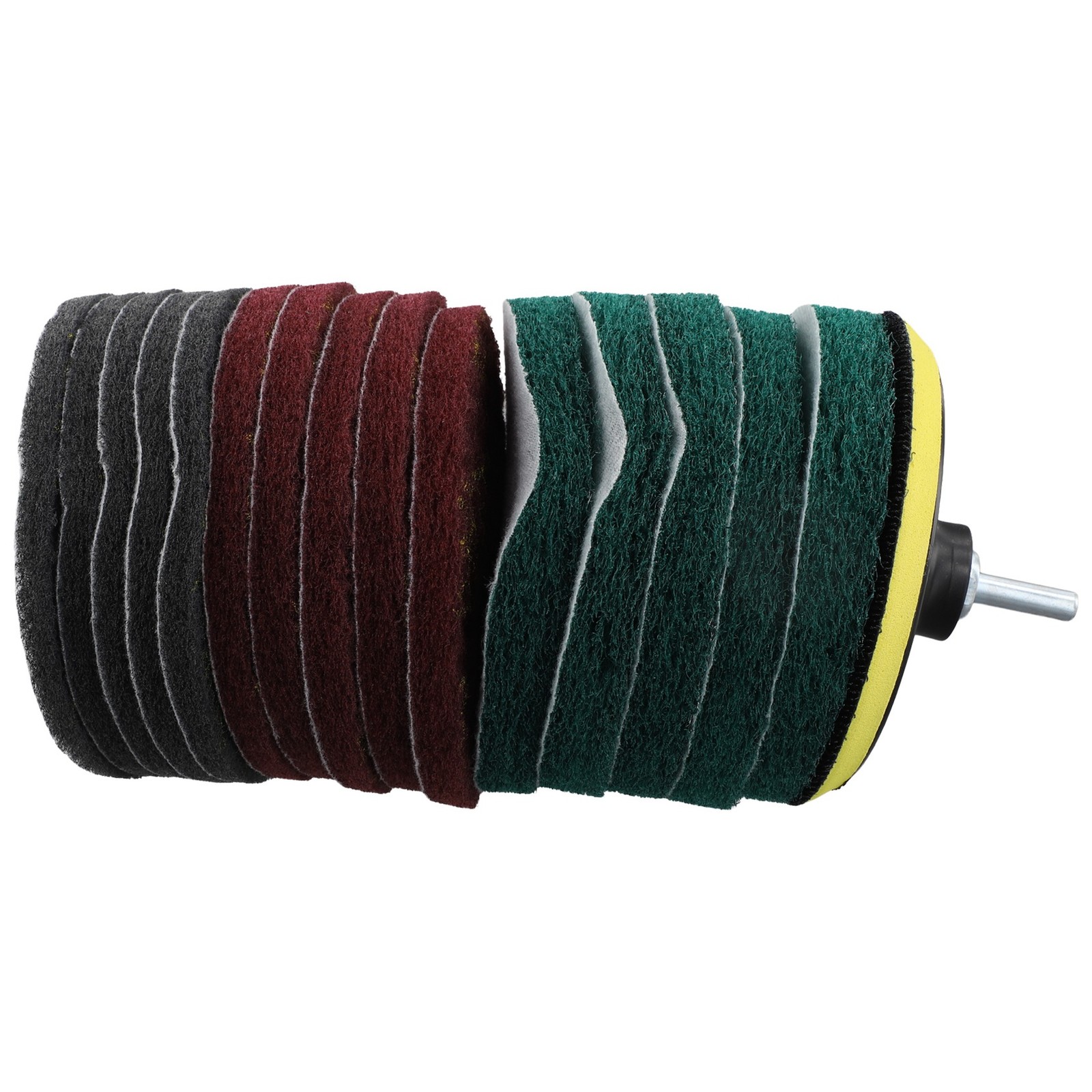 16Pcs 5Inch 3 Different Color Scrubbing Pads Drill Powered Brush Tile1784