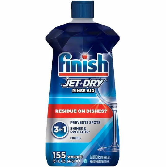 Finish 78826 Jet Dry Liquid Dishwasher Rinse Agent Aid 16 Oz Bottle Shine