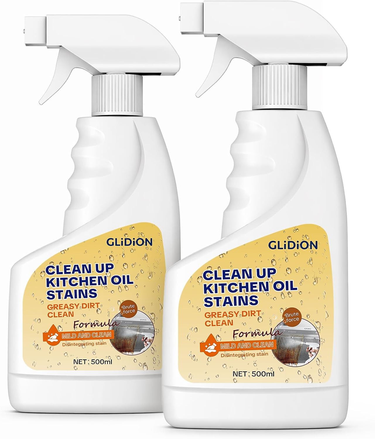 Heavy Duty Kitchen Degreaser Spray, All-Purpose Grease Cleaner for Range Hood, S