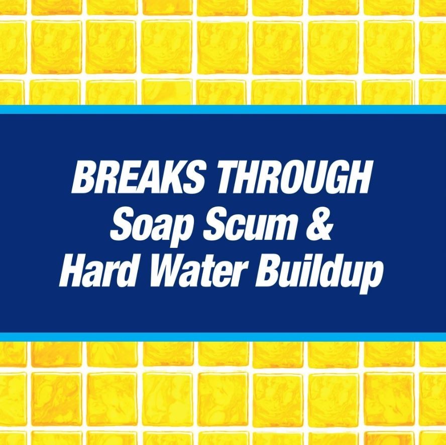 Scrub Free Total Bathroom Cleaner with OxiClean, Lemon Scent, 32 fl oz