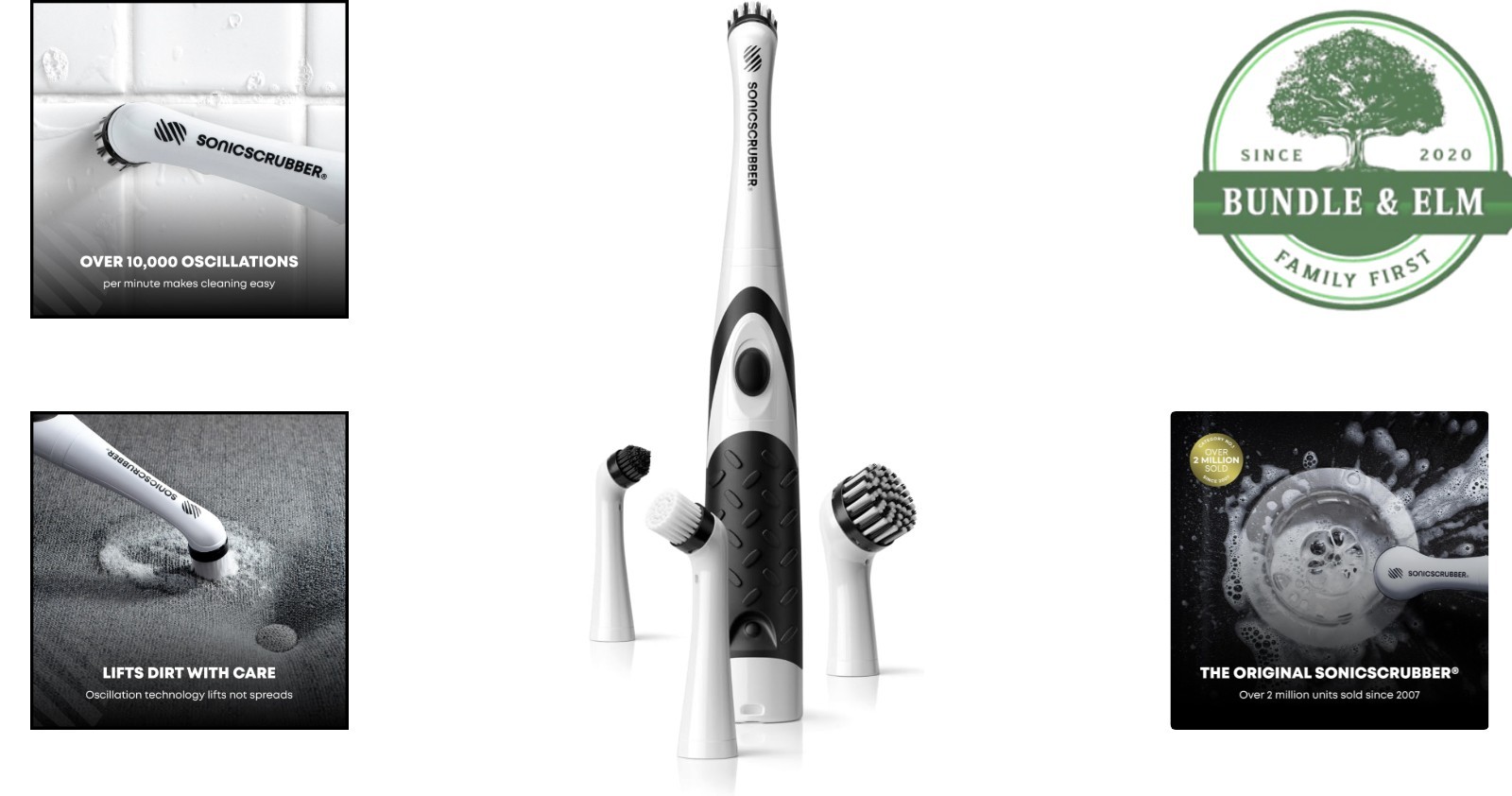 Adjustable Electric Cleaning Brush for Kitchen, Bathroom and Household Surfaces