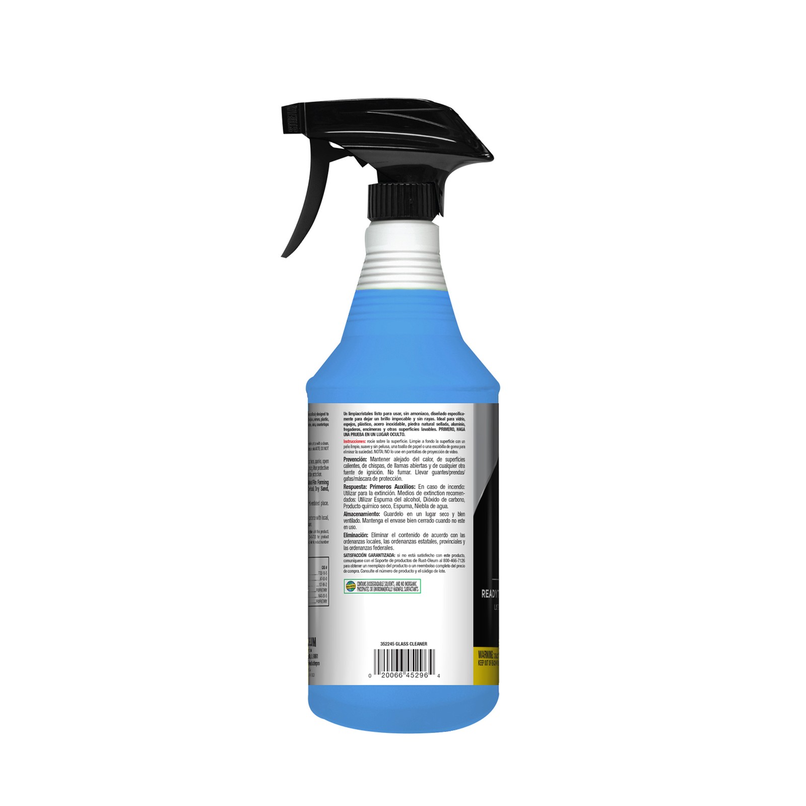 Rust-Oleum Professional Cleaning, Glass Cleaner 32oz Trigger, Ounces 32 oz,