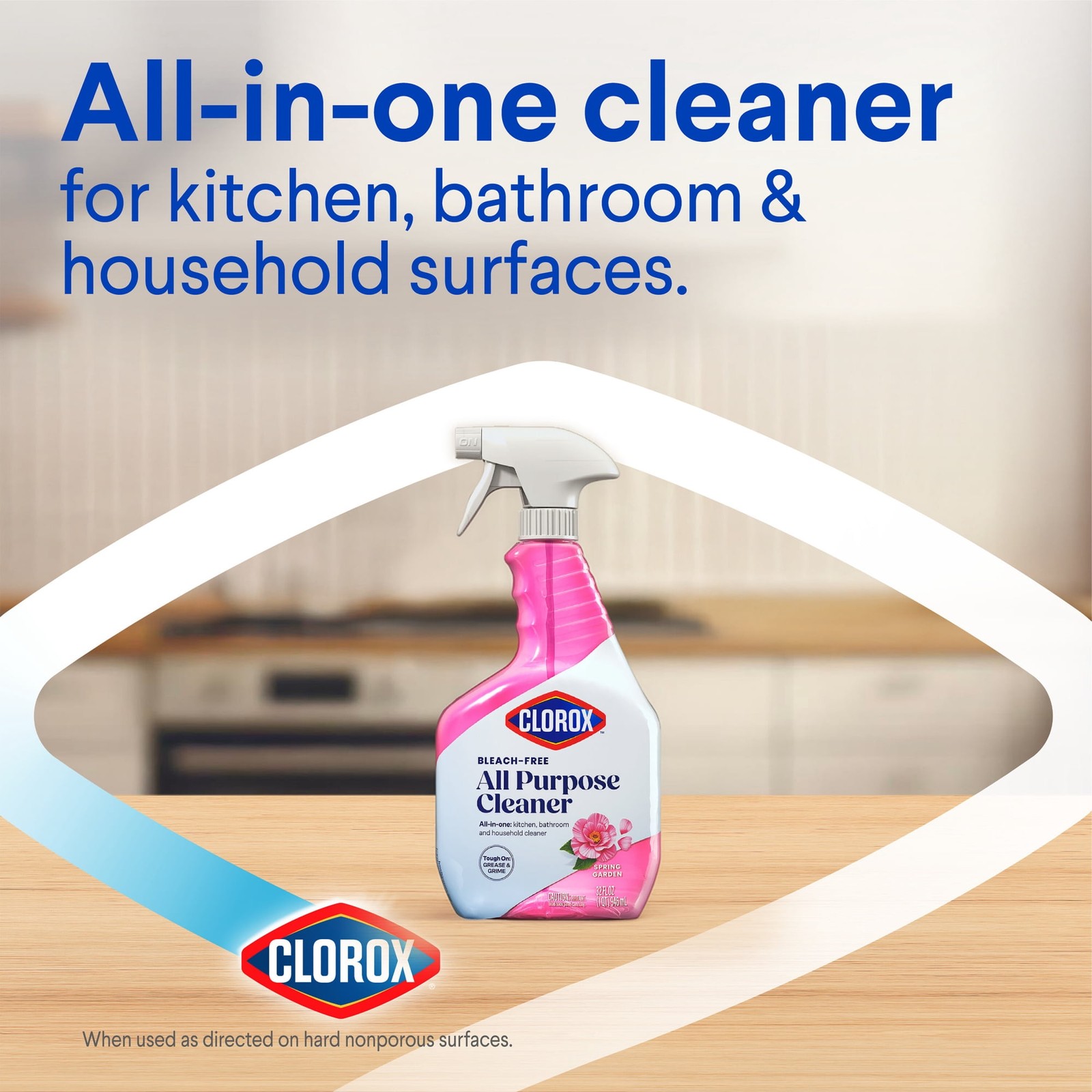 All Purpose Cleaner, Bleach Free, Spring Garden, 32 fl oz
