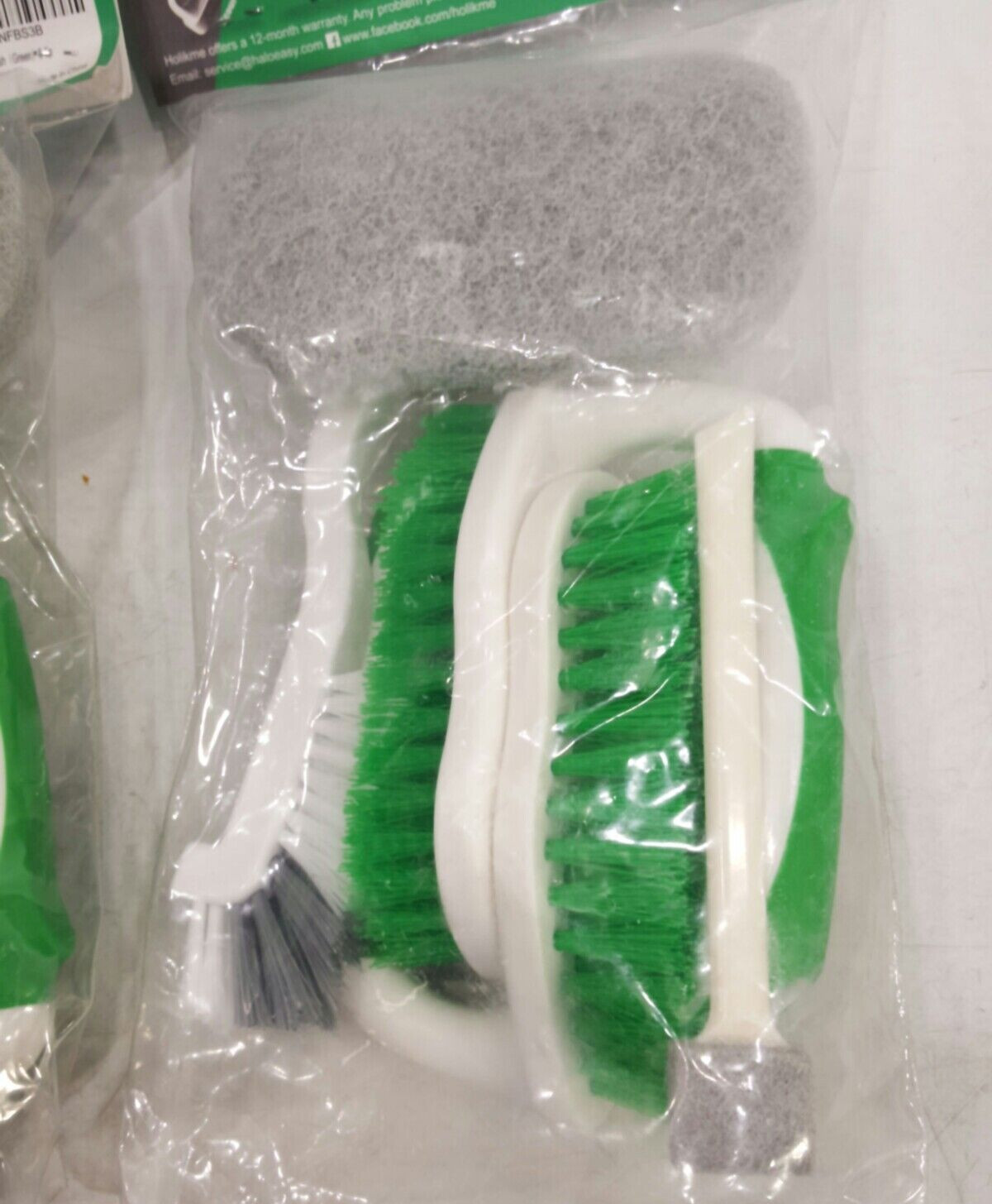 Holikme 5 PK B088NFBS3B Grout Clean Brushes Set Deep Cleaning, Green, Set of 2