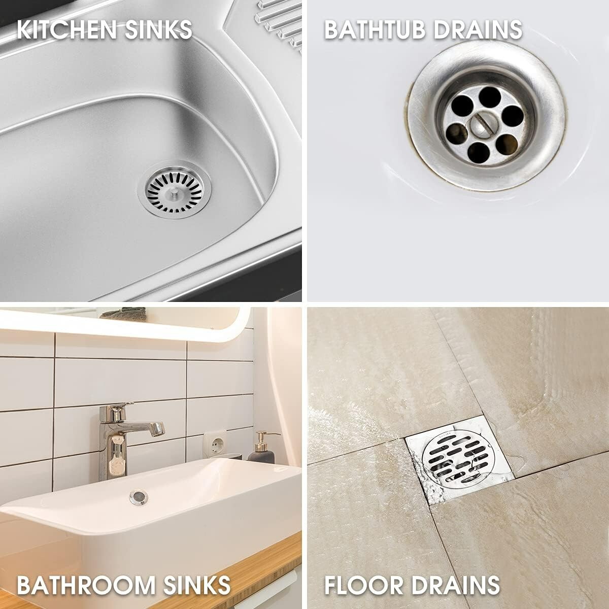 Drain Strips – 12 Strips | Natural Enzymes for Odor Removal & Drain Cleaning