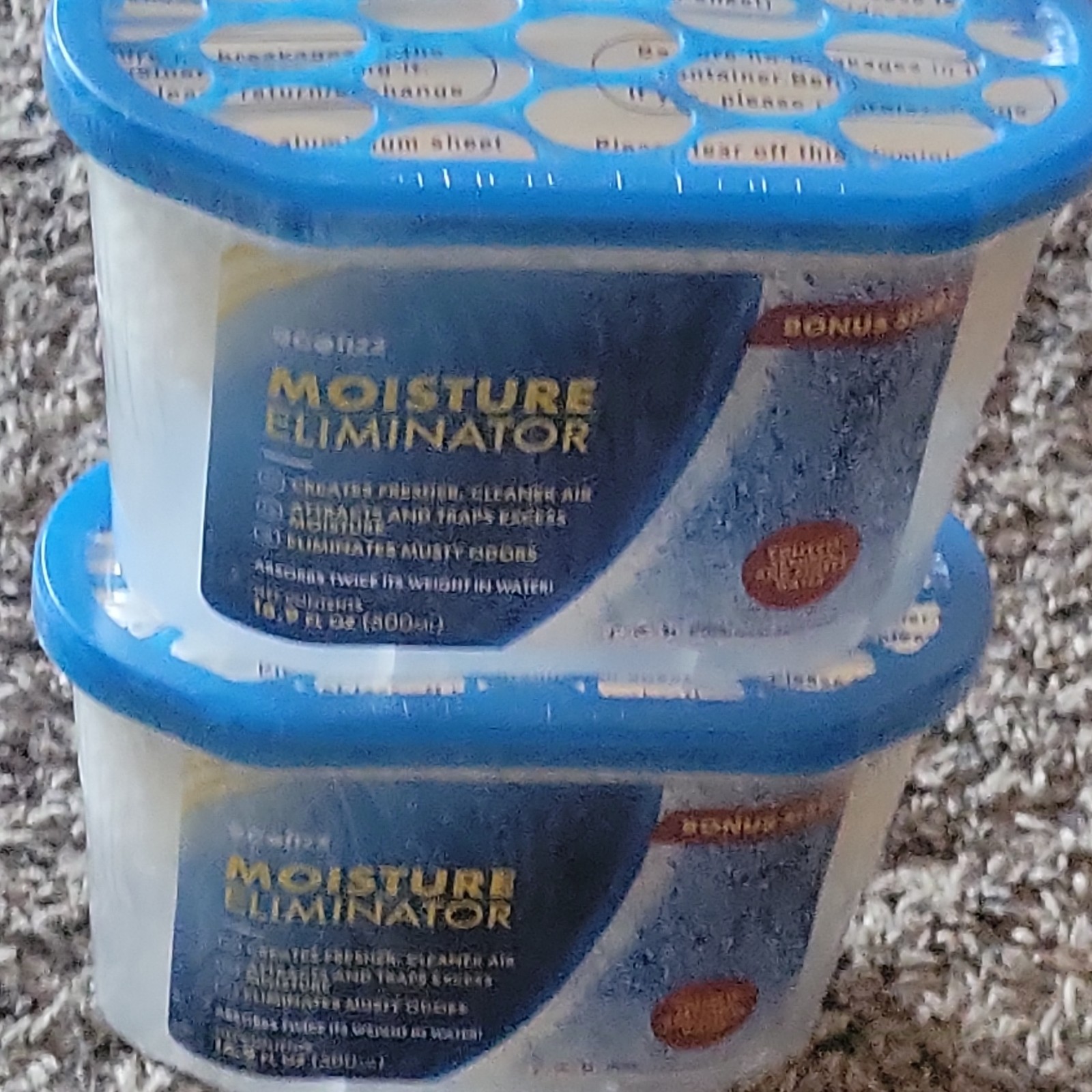 Ecofizz Moisture Eliminator Solid 16.9 fl oz 2 Pack Absorbs Twice Its Weight