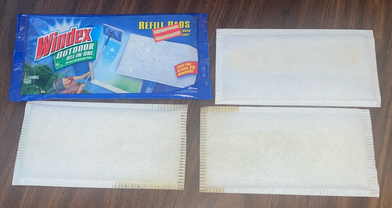 Windex Outdoor Refill Pads for Cleaning Glass – 3 Pads