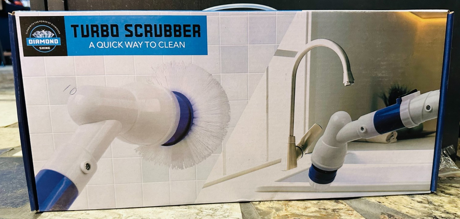 Electric Spin Scrubber Power Brush Bathroom Tile Grout Tub Cleaner 3 Heads