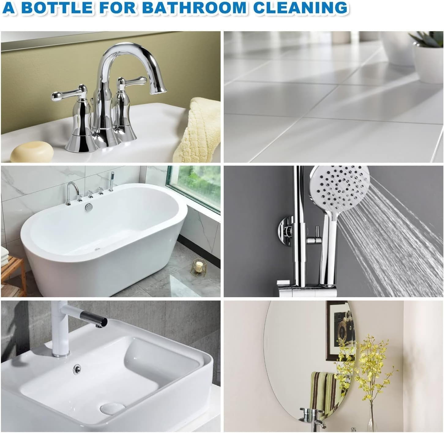 Bathroom Foam Cleaner Spray – 2 PCS Set