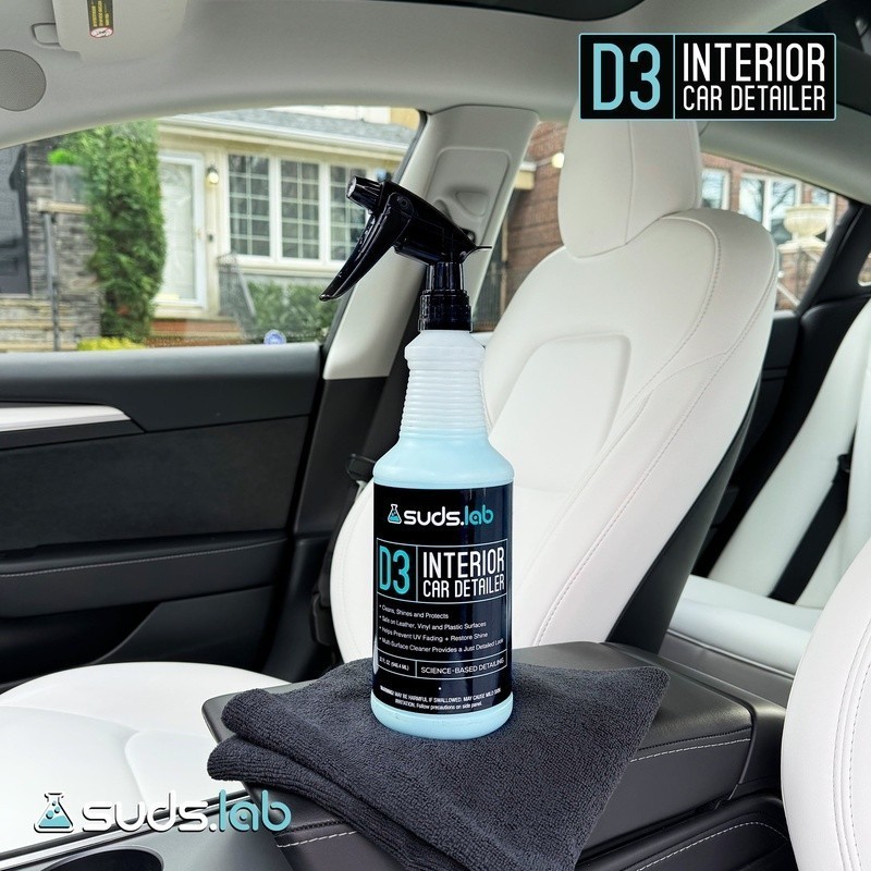 D3 Interior Cleaning Spray Multi-Surface UV Protection Non-Greasy Formula New