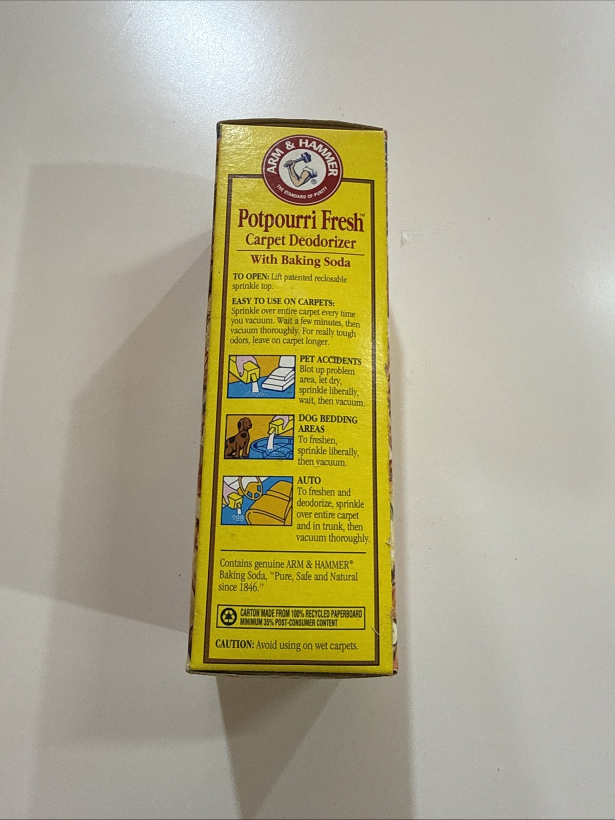 Vintage 1994 Arm & Hammer Potpourri Fresh Carpet Deodorizer Vanilla Meadows
