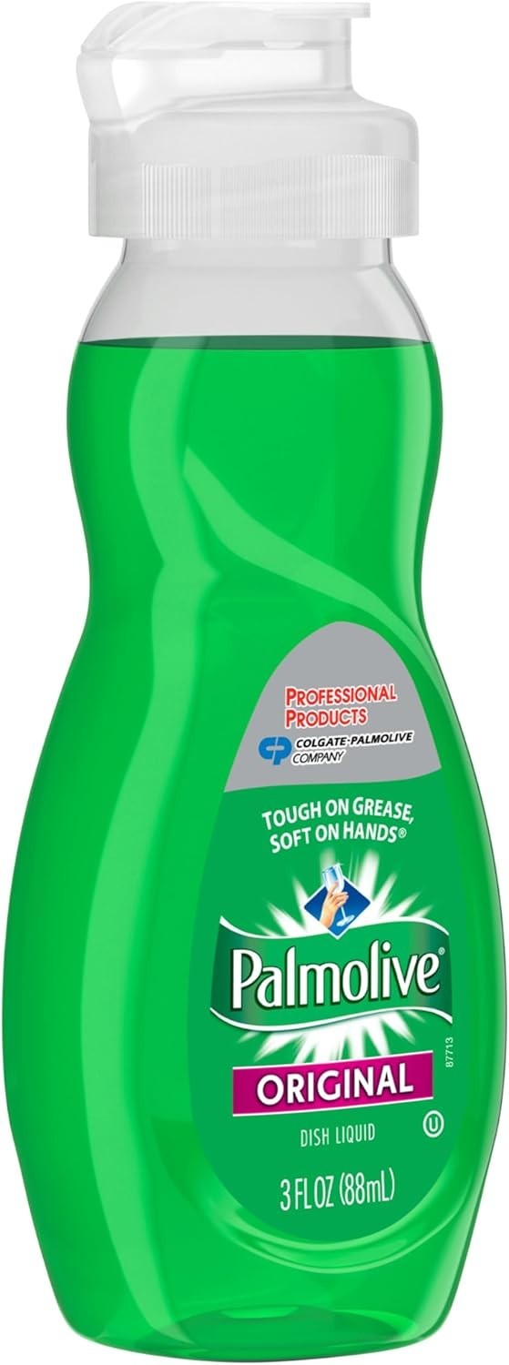 Dishwashing Liquid, Travel Dish Soap, Scent, Green, 3 Fluid Ounce Bottle Cas…
