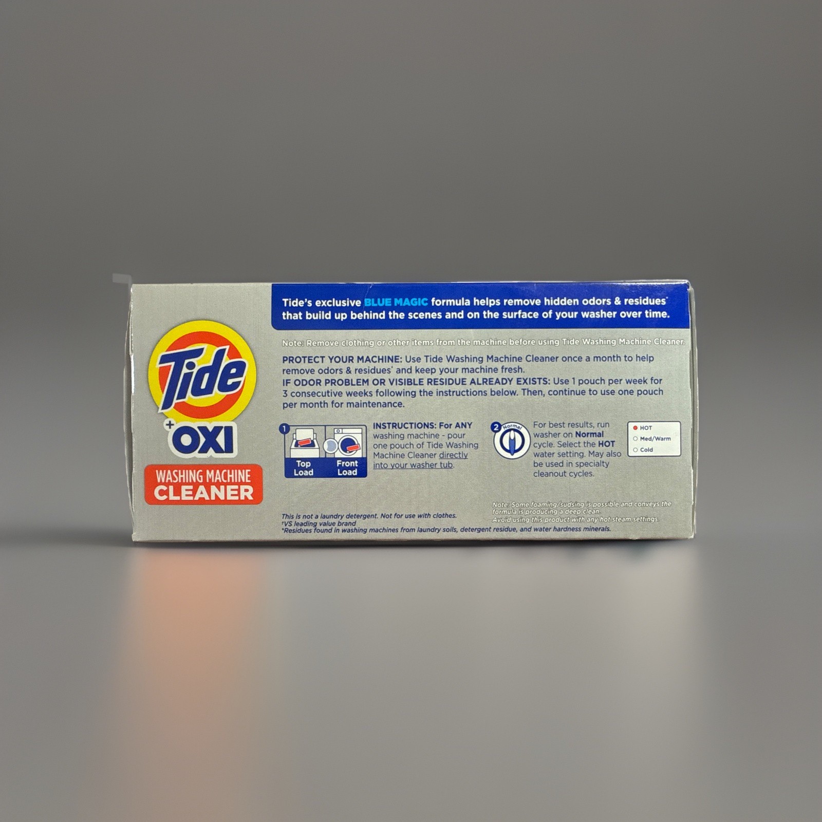 Tide Washing Machine Cleaner +Oxi Removes Odor & Residue 6ct/6 Month Supply