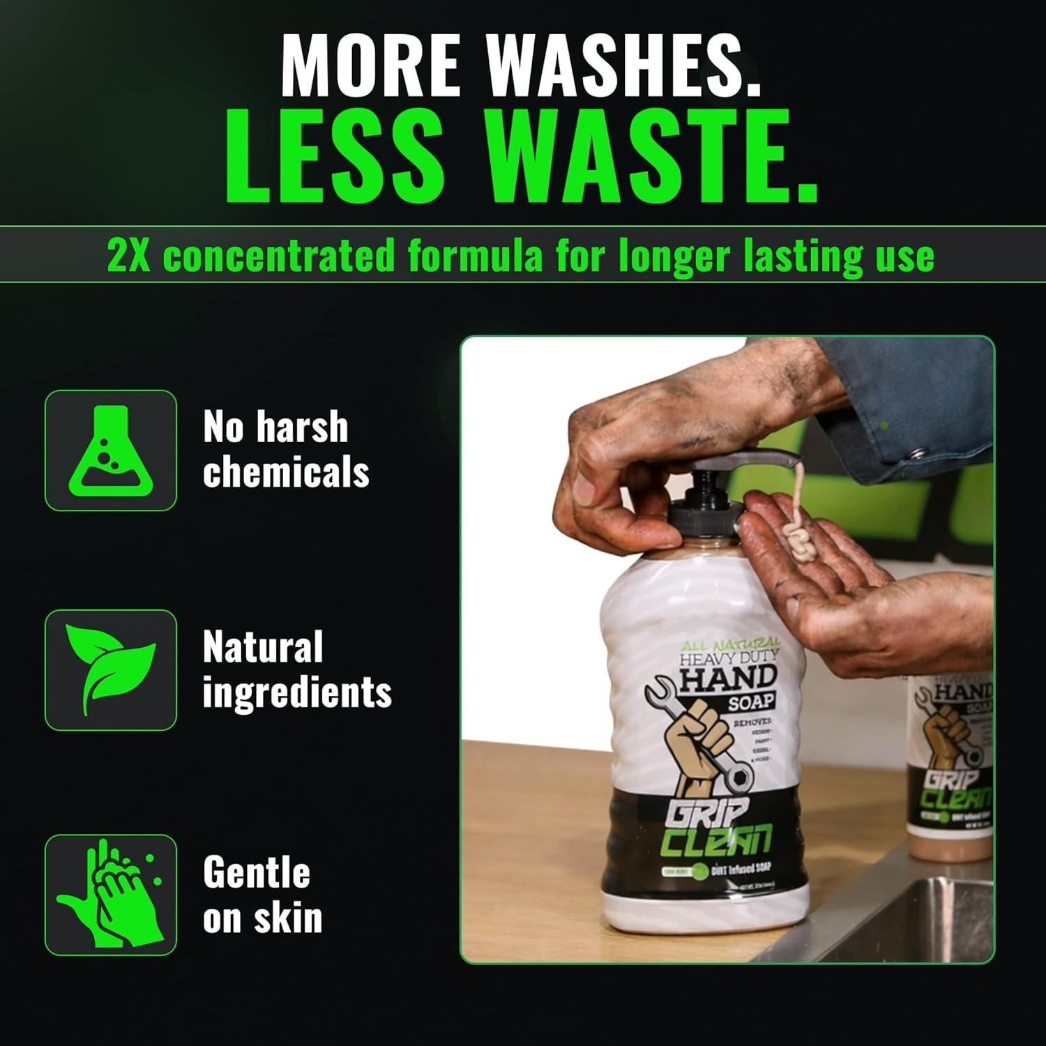 Natural Pumice & Clay Hand Cleaner – 32oz for Automotive and Industrial Use