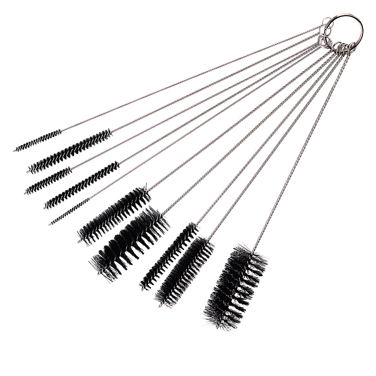 10Pcs Nylon Straw Brush Cleaner Bottle Tube Pipe Small Long Stainless Steel Tool