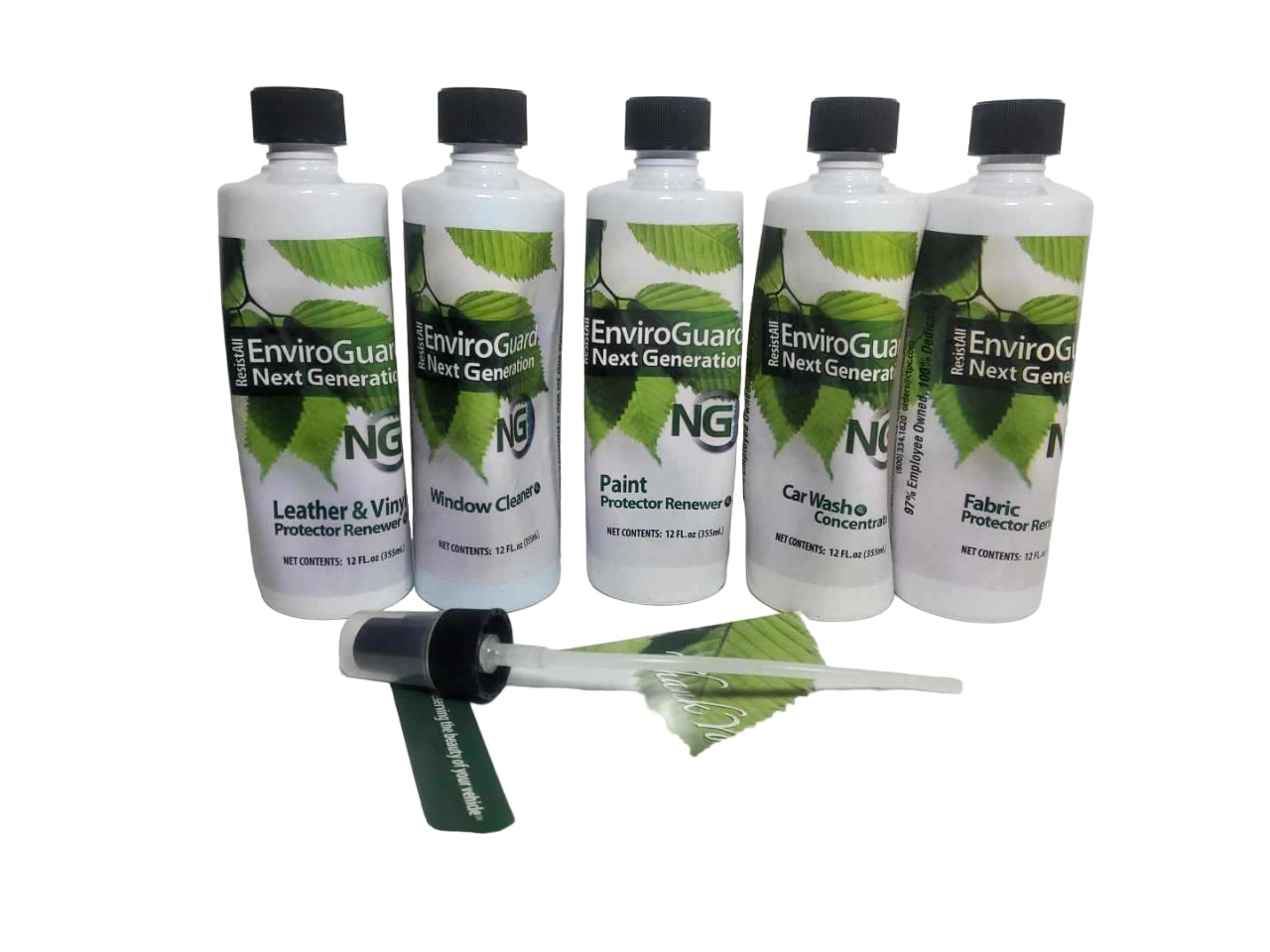 ResistAll Vehicle Car Care Kit Vinyl/Leather Fabric Interior Paint 5 Bottle New