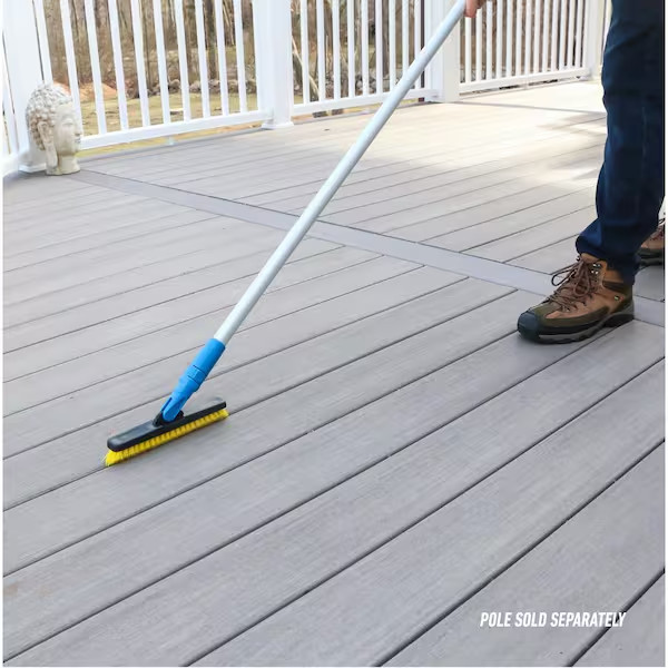 Swivel Grout Brush Tile Floor Scrub Brush Deck Shower Cleaning Tool Heavy Duty