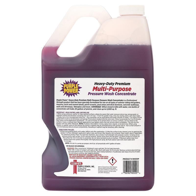Heavy-Duty Premium Multi-Purpose Pressure Washer fluid concentrate , 1 Gallon