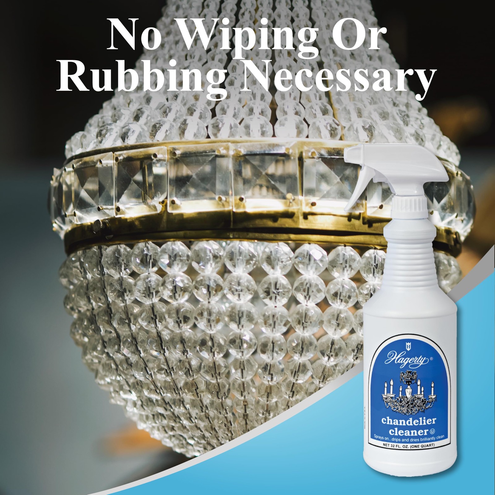 Chandelier Cleaner – Spray On Chandelier Cleaner Drip Dry Spray No Wipe – Cry…