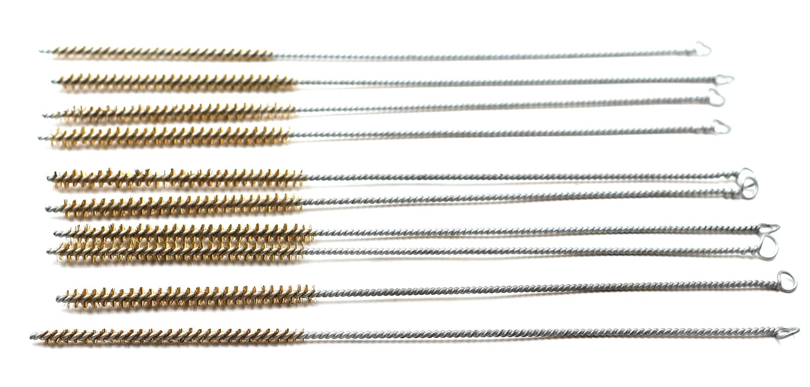 10 Pcs 6mm Diameter Brass Wire Tube Brush Cleaning Tool 30cm Length